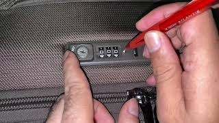 How do you set the lock on a Delsey luggage bag [upl. by Roswald]