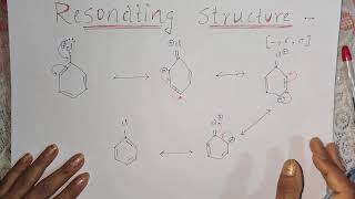 Best Way To Draw Resonating Structure  Resonating Structure of phenol Chlorobenzene [upl. by Notsniw904]