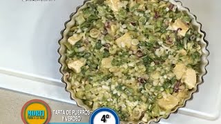 Receta Tarta de Puerros y Verdeo  Morfi [upl. by Suirtemed]