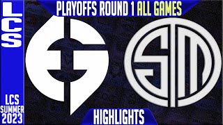 EG vs TSM Highlights ALL GAMES  LCS Summer 2023 Playoffs Upper RND 1 Evil Geniuses vs Team Solomid [upl. by Mcgean646]