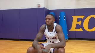 CJ Walker ECU Basketball Media Day interview [upl. by Anna-Maria]