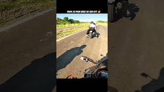 Papa Ki Pari Bike Se Gir Gyi 😂shorts papakipari crash rider bikeride motovlog shortvideo [upl. by Kiryt]