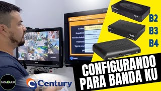 MIDIA BOX B2B3 E B4 DA CENTURY configurando para banda KU [upl. by Ardnekahs632]