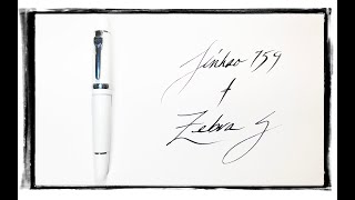 Jinhao 159 Fountain Pen with a Zebra G Flex Nib Installation and Writing Samples [upl. by Rednasela]