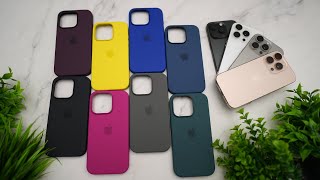 All iPhone 16 Pro Apple Silicone Cases on All iPhone 16 Pro Colors [upl. by Matilda862]