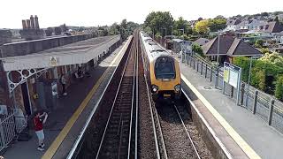 Trains at Portchester 28523 [upl. by Idnahk]