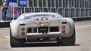 1966 Ford GT40 Mk I Awesome SOUND  Starts Accelerations amp Fly Bys [upl. by Nohshan]