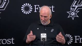 Gregg Popovich Post Game Interview  Philadelphia 76ers vs San Antonio Spurs [upl. by Anisamoht]