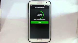 Antutu Benchmark Test on Cyanogenmod 12 Lollipop ROM for Note 2 N7100 [upl. by Yrrac792]