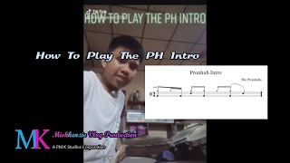 How To Play The PH Intro  Drum Tutorial [upl. by Cristiona]