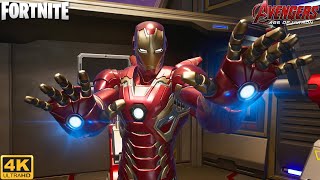 Iron Man MK 45 Gameplay  Fortnite Chapter 5 Season 4 4K 60FPS [upl. by Ehcnalb]