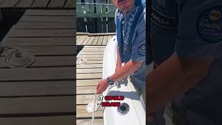 Watch Your Fingers While Docking Your Boat Boating Safety Tip from Bridge Marina boat shorts [upl. by Nariko369]