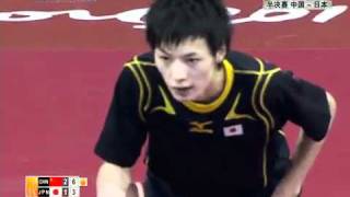 SF WANG Hao vs MATSUDAIRA Kenta 4  2010 Asia Games Team [upl. by Josefina]