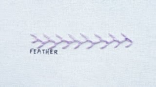 How to do the Feather Stitch [upl. by Releyks121]