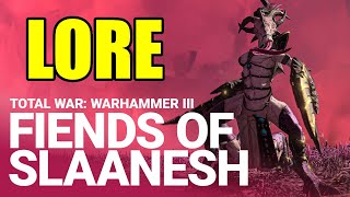 Fiends of Slaanesh  LORE  Total War Warhammer 3 [upl. by Eocsor879]