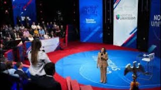 Kamala Harris Reads from a Teleprompter and Gaslights a Latino Voter During the Univision Town Hall [upl. by Carolyne]