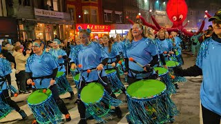 Samba Espirito Carnival Band Performing at Baylight 24 Festival in Morecambe on February 16th 2024 [upl. by Ahsatan]