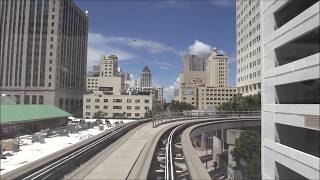 Full Journey On Omni Loop Miami Metromover Monorail [upl. by Olimreh]