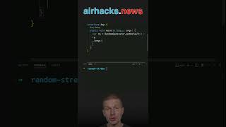 The Endless Stream of Randomness java shorts coding airhacks [upl. by Nivrem]