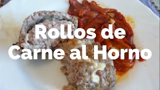 Rollos de Carne al Horno  Receta casera fácil y barata [upl. by Aissila953]