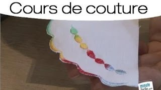 Faire une broderie linéaire à la machine [upl. by Kreindler858]