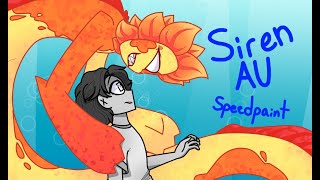 Siren AU Speedpaint Sunset [upl. by Ahseila]