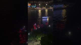 Vivid Sydney Cruise Ship vividsydney festivaloflight festivaloflights [upl. by Ayerf491]