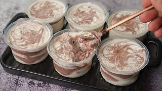 Marbel Cup Ice Cream Recipe  Choco Vanilla Cup Ice Cream Recipe  Yummy [upl. by Dietrich]