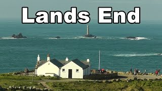 Lands End Cornwall and Longships Lighthouse [upl. by Trebma]