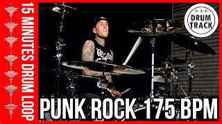 Drum Beat 175 bpm  Groove Drum Track 175 BPM Punk Rock  Batería 175 BPM Punk Rock [upl. by Imef]