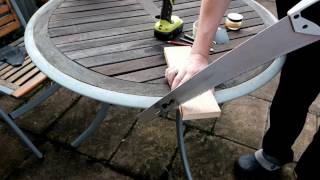 Making a wooden ring with minimal tools [upl. by Nogem274]