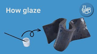 Effect glazuur aanbrengen op organische vorm  Apply glaze effect to organic shape AtelierBertina [upl. by Vivian]