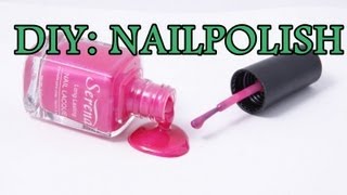 DIY NAILPOLISH  NAGELLACK SELBER MACHEN [upl. by Anitel]