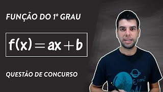 QUESTÃO DE CONCURSO  FUNÇÃO DO 1º GRAU [upl. by Zohar]