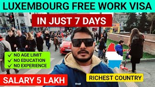 Luxembourg 🇱🇺 Jobs For Indian  How to apply Luxembourg jobs from india  Luxembourg work visa 2024 [upl. by Aisel]