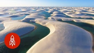 Lagunas entre dunas un paisaje alucinante en Brasil [upl. by Raney]