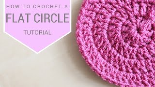 CROCHET How to crochet a flat circle  Bella Coco [upl. by Notlek333]