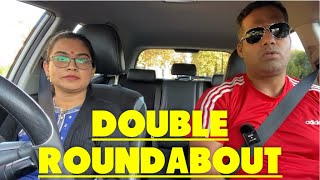 Tricks amp Tips to Drive on Complicated Double Roundabout  Double Roundabouts  mkdrivingacademy [upl. by Jael]