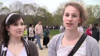 A faithful following hear Ron Paul at URI [upl. by Schoenburg]