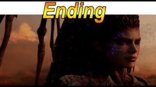 Starcraft 2 Heart of The Swarm Ending  Final Scene Sarah Kerrigan【HD】 [upl. by Eustatius592]