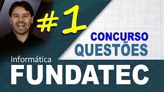 Questões FUNDATEC Concursos Informática Aula 1  Rodrigo Schaeffer [upl. by Siuqcram]