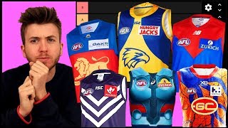 RANKING EVERY CURRENT AFL GUERNSEY [upl. by Aubyn477]