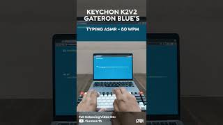 Experience the Bliss of Clicky Keychron K2V2 Keyboard with Gateron Blue Switches asmr keyboard [upl. by Odnarb739]