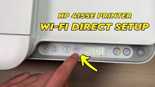 HP Deskjet 4155e Printer WiFi Direct Setup [upl. by Annoid]