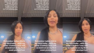 Cardi B Post Birth Nearly Gave Out Doing Stair Master For 30 Minutes “I’M DYING” 😂😂😂 [upl. by Ike409]