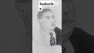 Drawing of br Ambedkar drawing writerofconstitution [upl. by Anovad68]