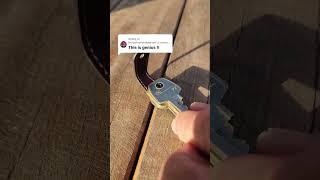 Extremely compact keychain 🔑​🔥​ asmr keysmart keychain keyorganizer lifehack shorts [upl. by Howlend]