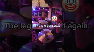 The legendary drummer returns with more tomfoolery drums legend band fy fyp foryou [upl. by Llemmart705]