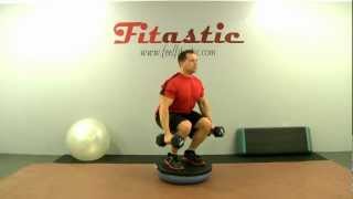 Flat Side Bosu Ball Dumbbell Squat [upl. by Studley]