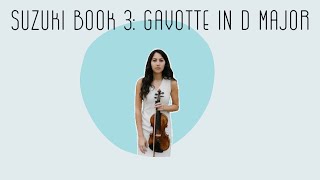 Gavotte in D Major  Practice Part slow Violin Book 3 [upl. by Hathcock]